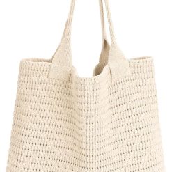 hatisan Crochet Bags for Women - Large Tote Aesthetic Handbag Shoulder 
Hippie Knit Bag