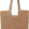 Straw Beach Tote Bag: Large Summer Boho Woven Bags - Rattan Handmade 
Shoulder Handbags for Women